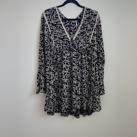 Free People Like You Best Mini Dress black small - Picture 4 of 9